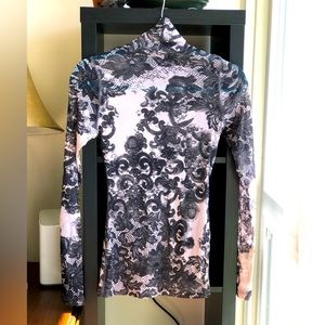 Karen Kane Mesh Bodycon Turtle Neck